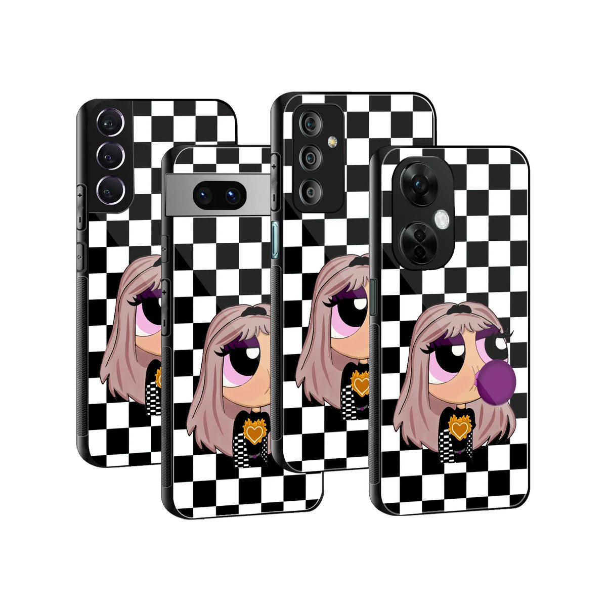 Stylish Glass Back Case for All Smartphones iPhone, Samsung, OnePlus, Pixel, Redmi, Oppo, Vivo, Motorola