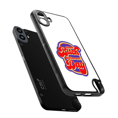 Sassy Mood sleek cmf nothing phone 1 cover with tempered glass back and TPU edges