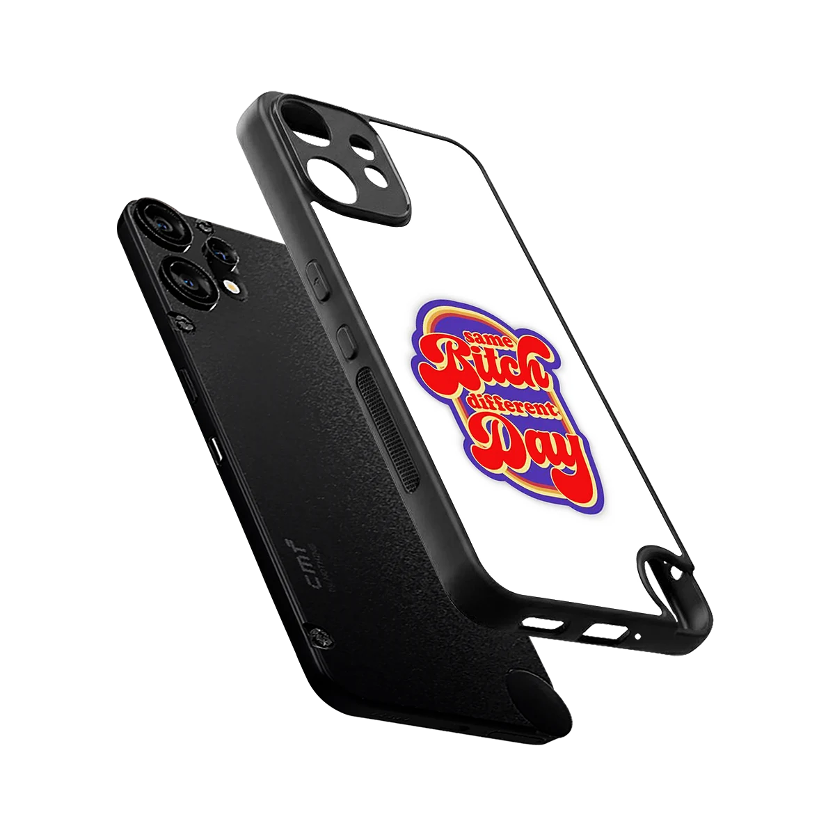 Sassy Mood sleek cmf nothing phone 2 pro cover with tempered glass back and TPU edges