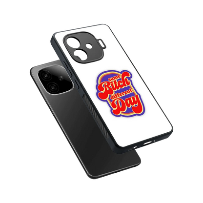 Sassy Mood sleek iqoo neo 10r 5g cover with tempered glass back and TPU edges