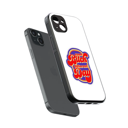 Sassy Mood sleek iphone 14 plus cover with tempered glass back and TPU edges