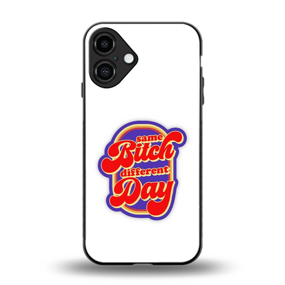 Sassy Mood back phone cover | glass case for iphone 16 plus