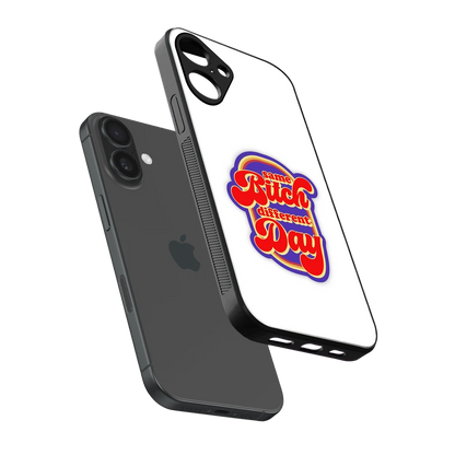 Sassy Mood sleek iphone 16 plus cover with tempered glass back and TPU edges