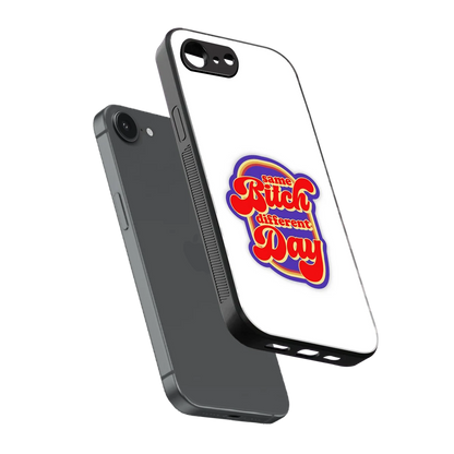 Sassy Mood sleek iphone 16e cover with tempered glass back and TPU edges