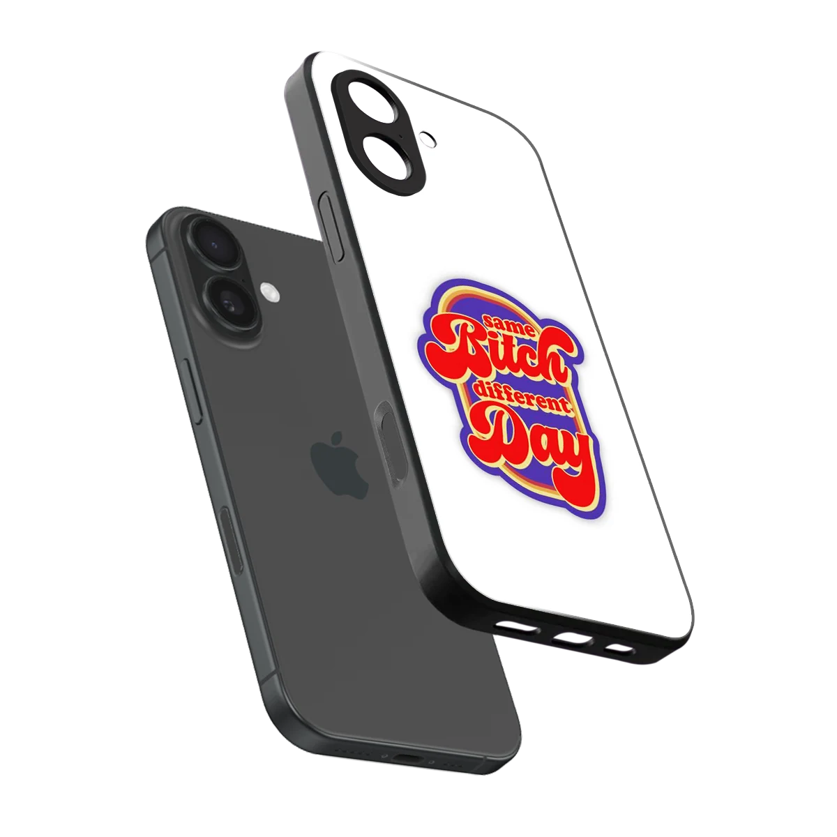 Sassy Mood sleek iphone 17 cover with tempered glass back and TPU edges