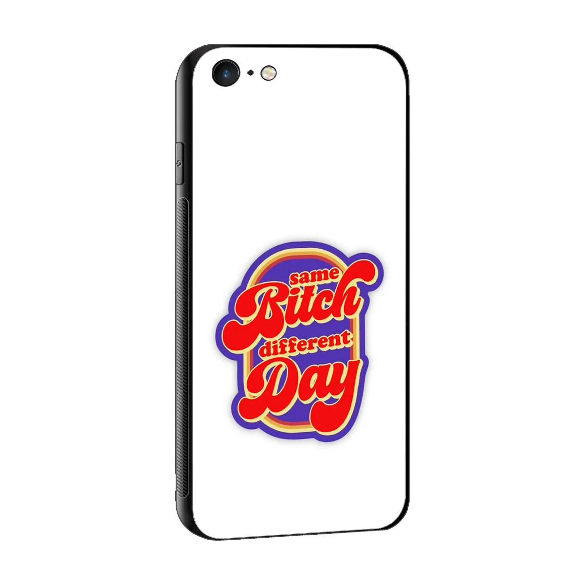 Sassy Mood sleek iphone 6s plus cover with tempered glass back and TPU edges