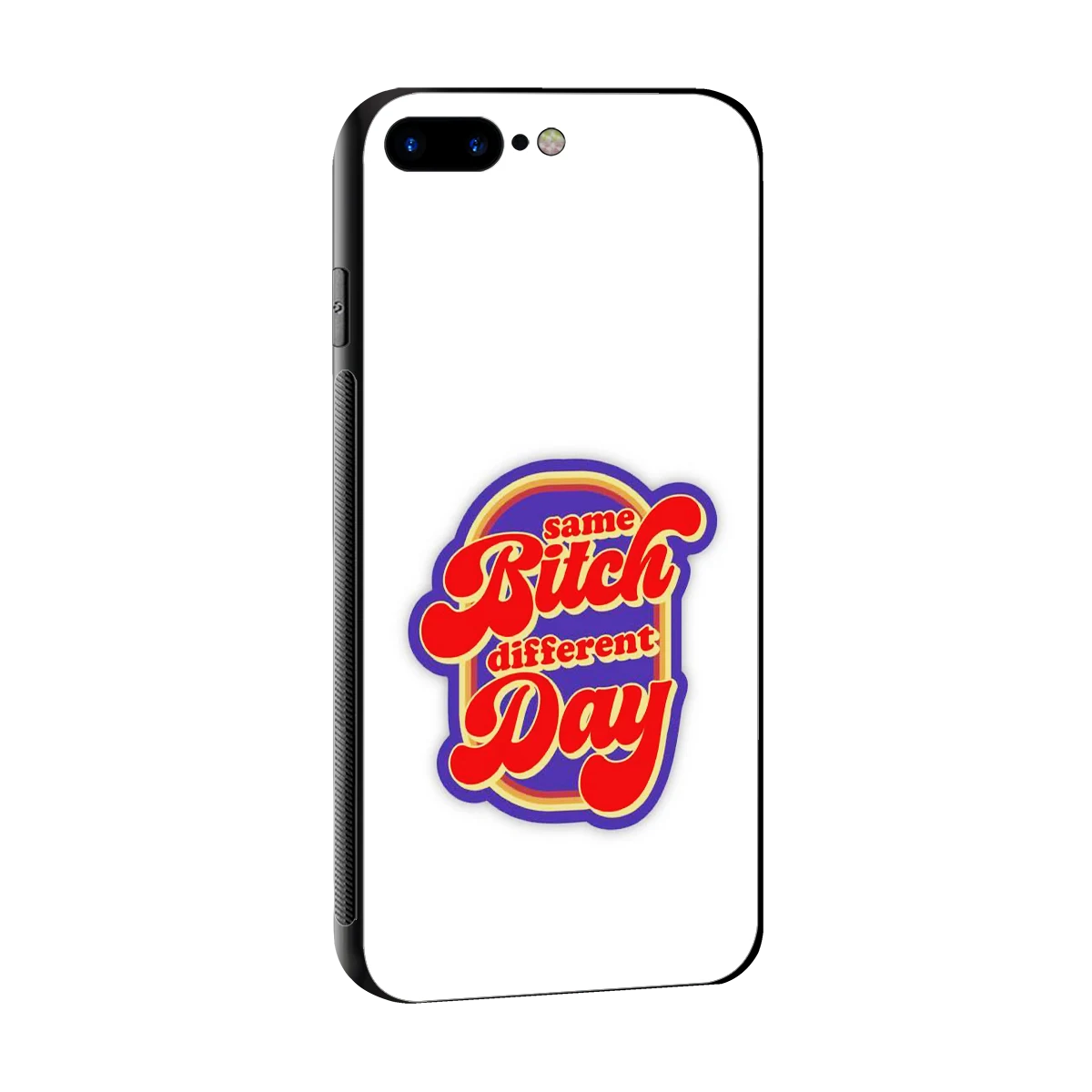 Sassy Mood sleek iphone 8 plus cover with tempered glass back and TPU edges