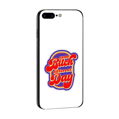 Sassy Mood sleek iphone 8 plus cover with tempered glass back and TPU edges