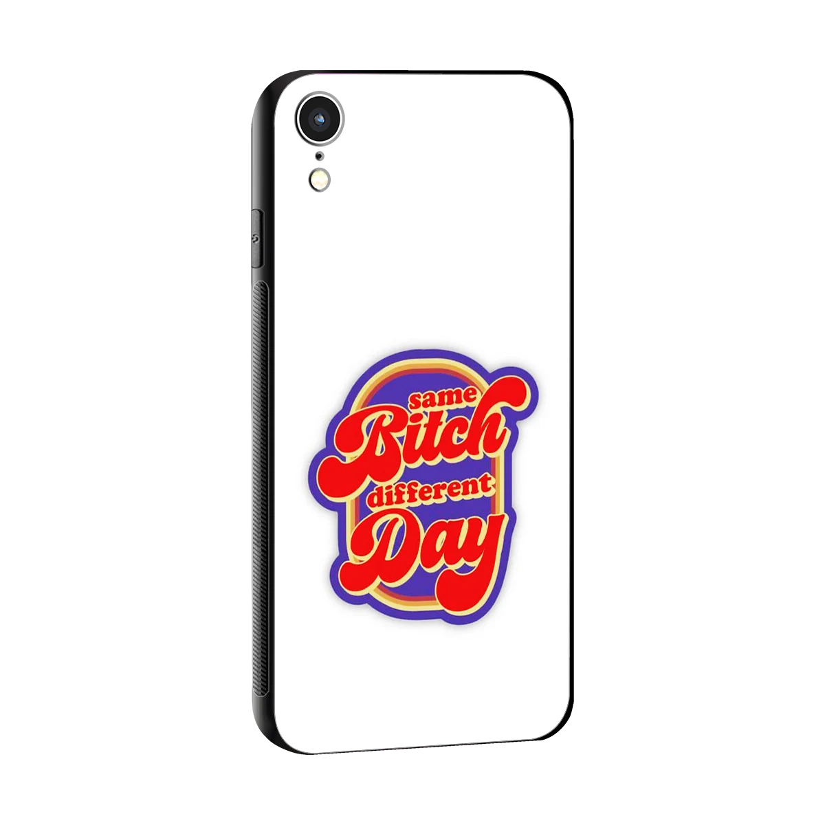 Sassy Mood sleek iphone xr cover with tempered glass back and TPU edges