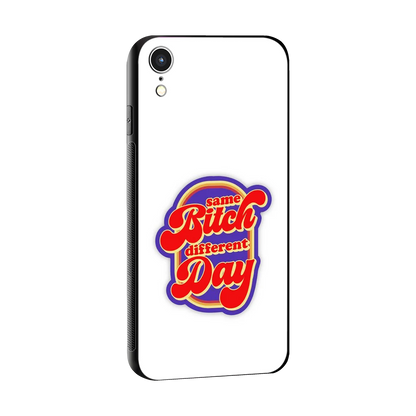 Sassy Mood sleek iphone xr cover with tempered glass back and TPU edges