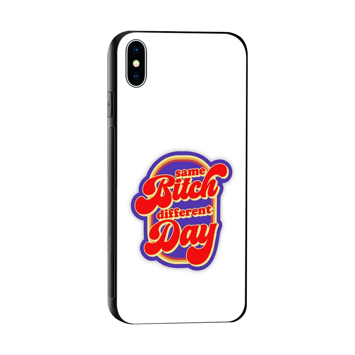 Sassy Mood sleek iphone xs max cover with tempered glass back and TPU edges