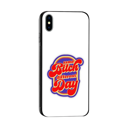 Sassy Mood sleek iphone xs max cover with tempered glass back and TPU edges