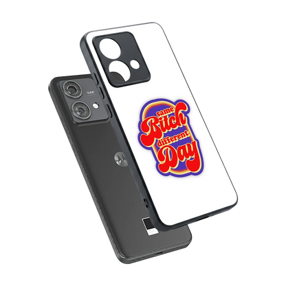 Sassy Mood sleek motorola edge 40 neo 5g cover with tempered glass back and TPU edges