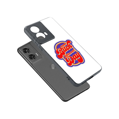 Sassy Mood sleek motorola edge 50 fusion cover with tempered glass back and TPU edges