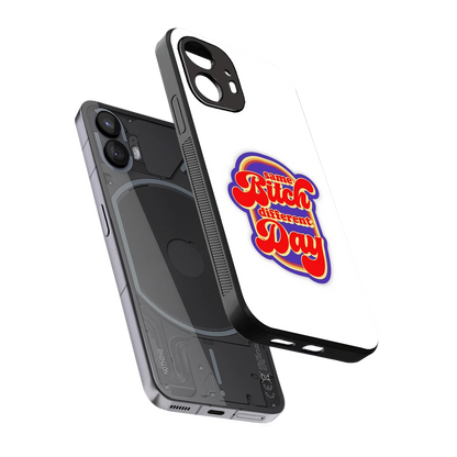 Sassy Mood sleek nothing phone 2 cover with tempered glass back and TPU edges