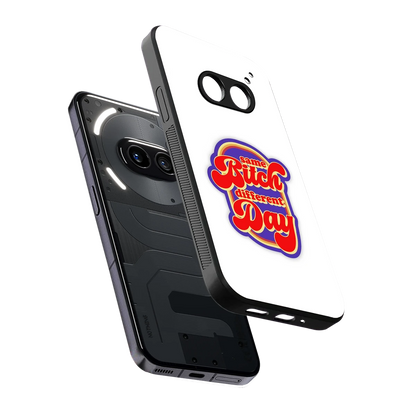 Sassy Mood sleek nothing phone 2a cover with tempered glass back and TPU edges