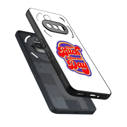 Sassy Mood sleek nothing phone 3a cover with tempered glass back and TPU edges