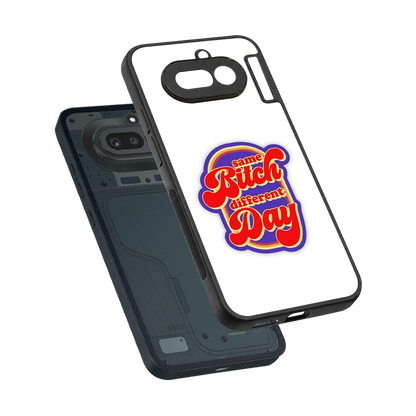Sassy Mood sleek nothing phone 4a cover with tempered glass back and TPU edges