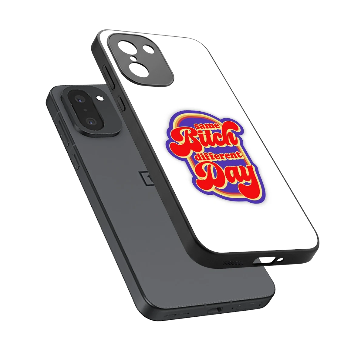 Sassy Mood sleek oneplus 15r cover with tempered glass back and TPU edges