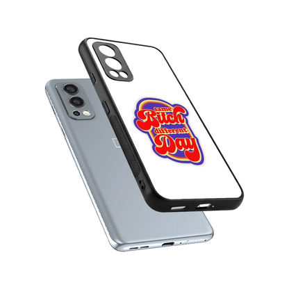 Sassy Mood sleek oneplus nord 2 cover with tempered glass back and TPU edges