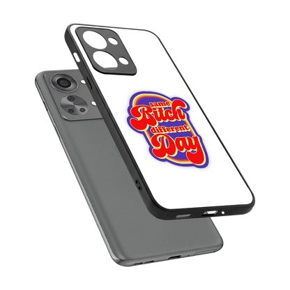 Sassy Mood sleek oneplus nord 2t cover with tempered glass back and TPU edges