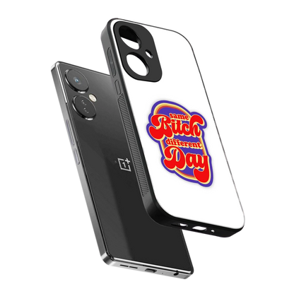 Sassy Mood sleek oneplus nord ce 3 cover with tempered glass back and TPU edges