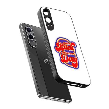 Sassy Mood sleek oneplus nord ce 4 lite cover with tempered glass back and TPU edges