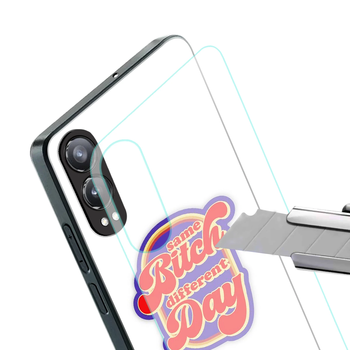 Sassy Mood stylish phone case for oneplus nord ce 4 lite | glossy glass and slim fit