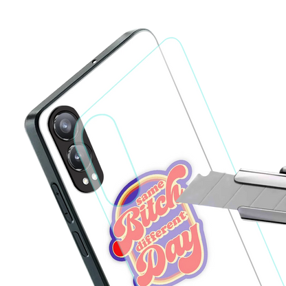 Sassy Mood stylish phone case for oneplus nord ce 4 lite | glossy glass and slim fit