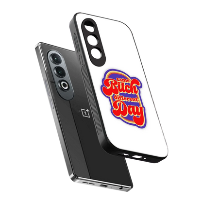 Sassy Mood sleek oneplus nord ce 4 cover with tempered glass back and TPU edges