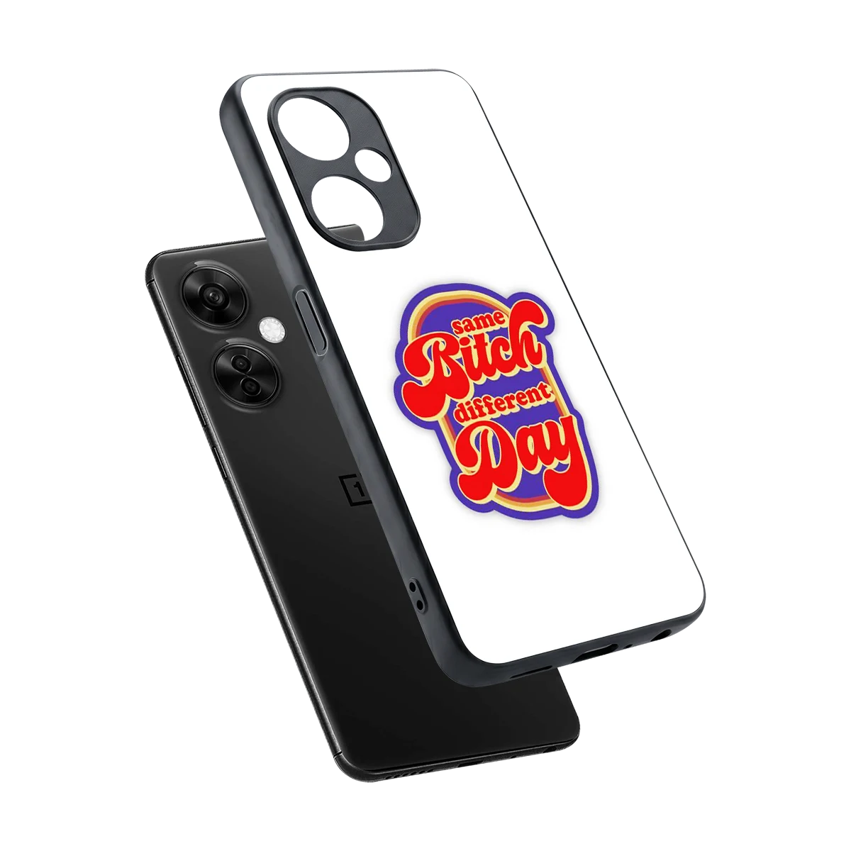 Sassy Mood sleek oneplus nord ce 3 lite cover with tempered glass back and TPU edges