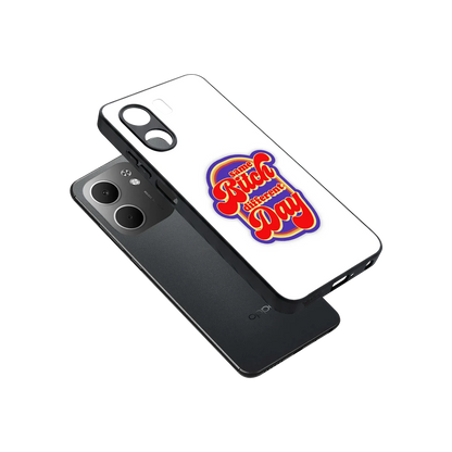 Sassy Mood sleek oppo a5x 5g cover with tempered glass back and TPU edges