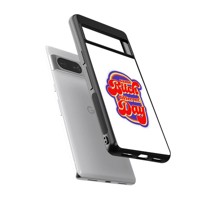 Sassy Mood sleek google pixel 8 cover with tempered glass back and TPU edges