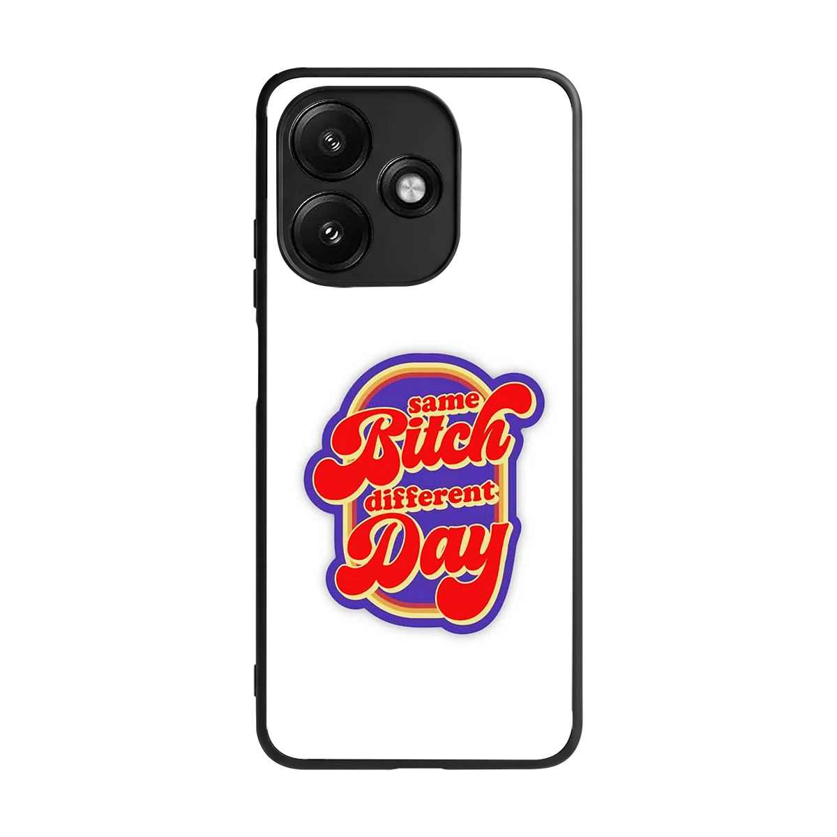 Sassy Mood back phone cover | glass case for redmi 12 5g