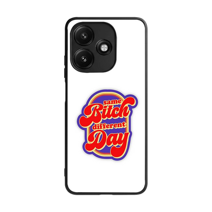 Sassy Mood back phone cover | glass case for redmi 12 5g