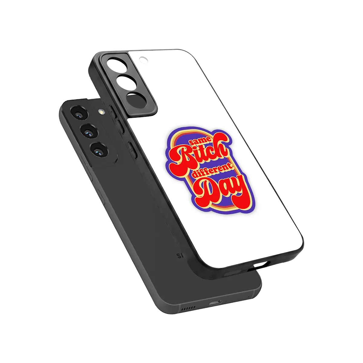 Sassy Mood sleek samsung galaxy s22 cover with tempered glass back and TPU edges