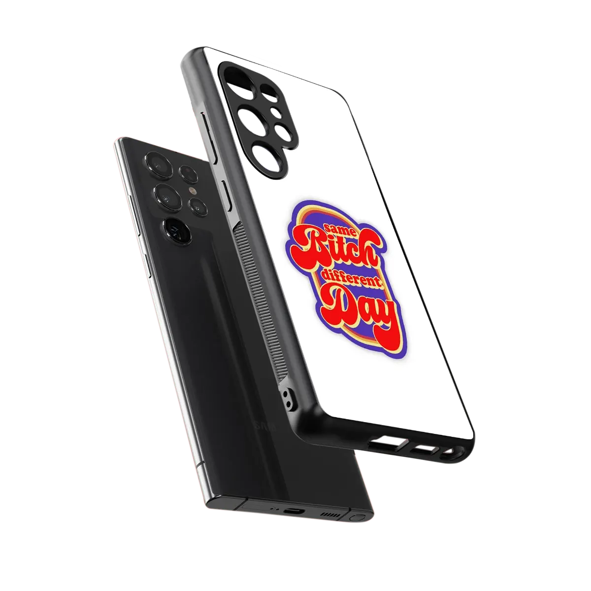 Sassy Mood sleek samsung galaxy s25 ultra cover with tempered glass back and TPU edges