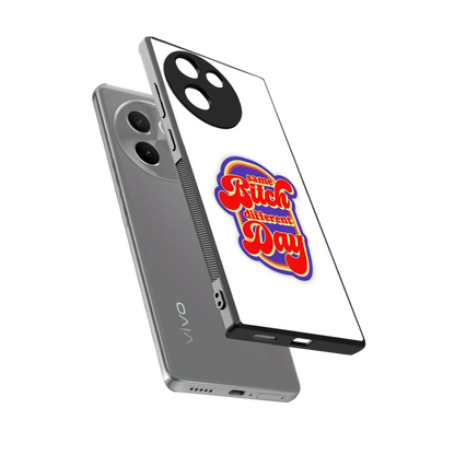 Sassy Mood sleek vivo v30e cover with tempered glass back and TPU edges