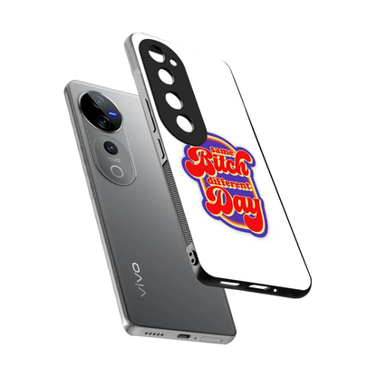 Sassy Mood sleek vivo v40 pro cover with tempered glass back and TPU edges