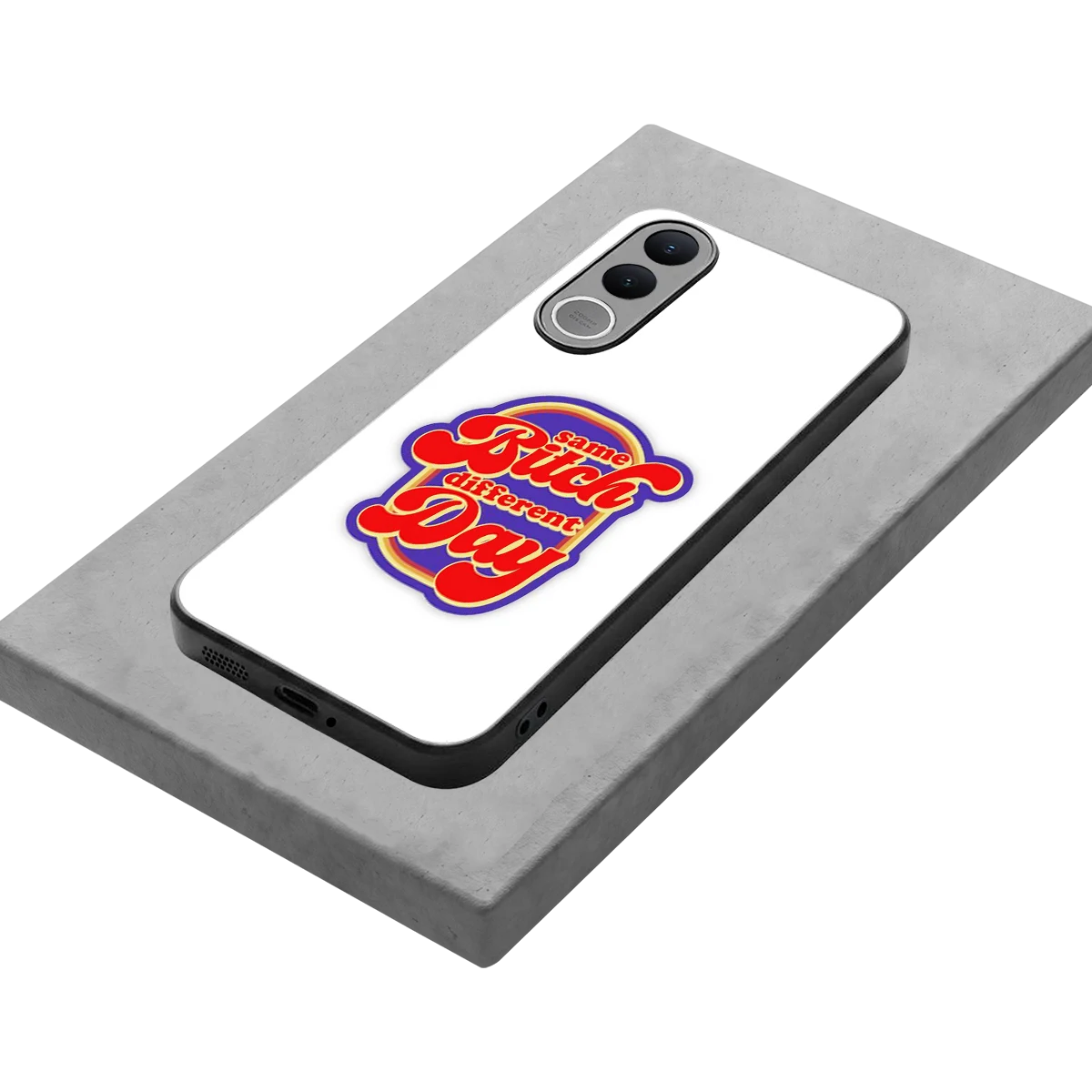Sassy Mood stylish phone case for vivo v70 fe | glossy glass and slim fit