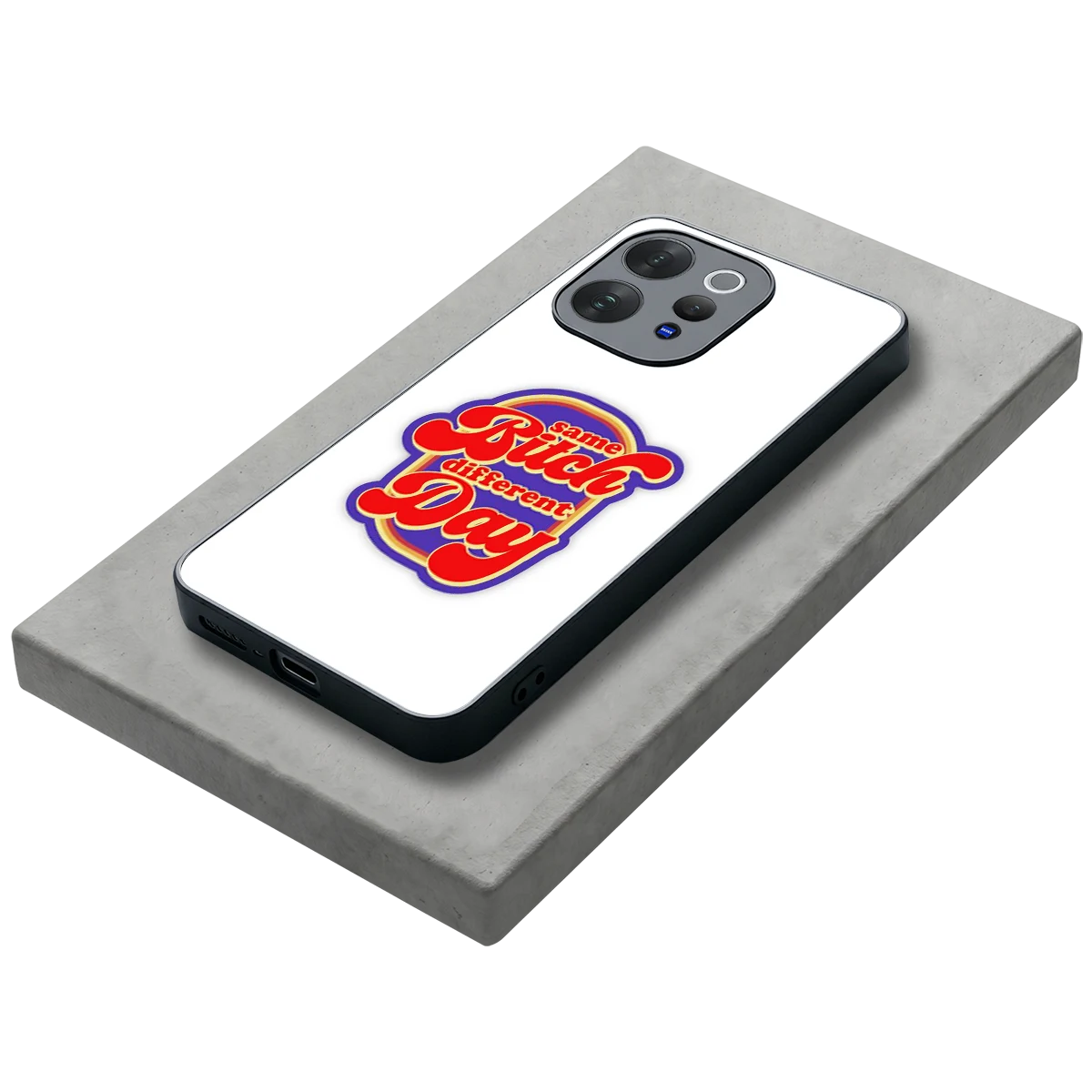 Sassy Mood stylish phone case for vivo v70 | glossy glass and slim fit