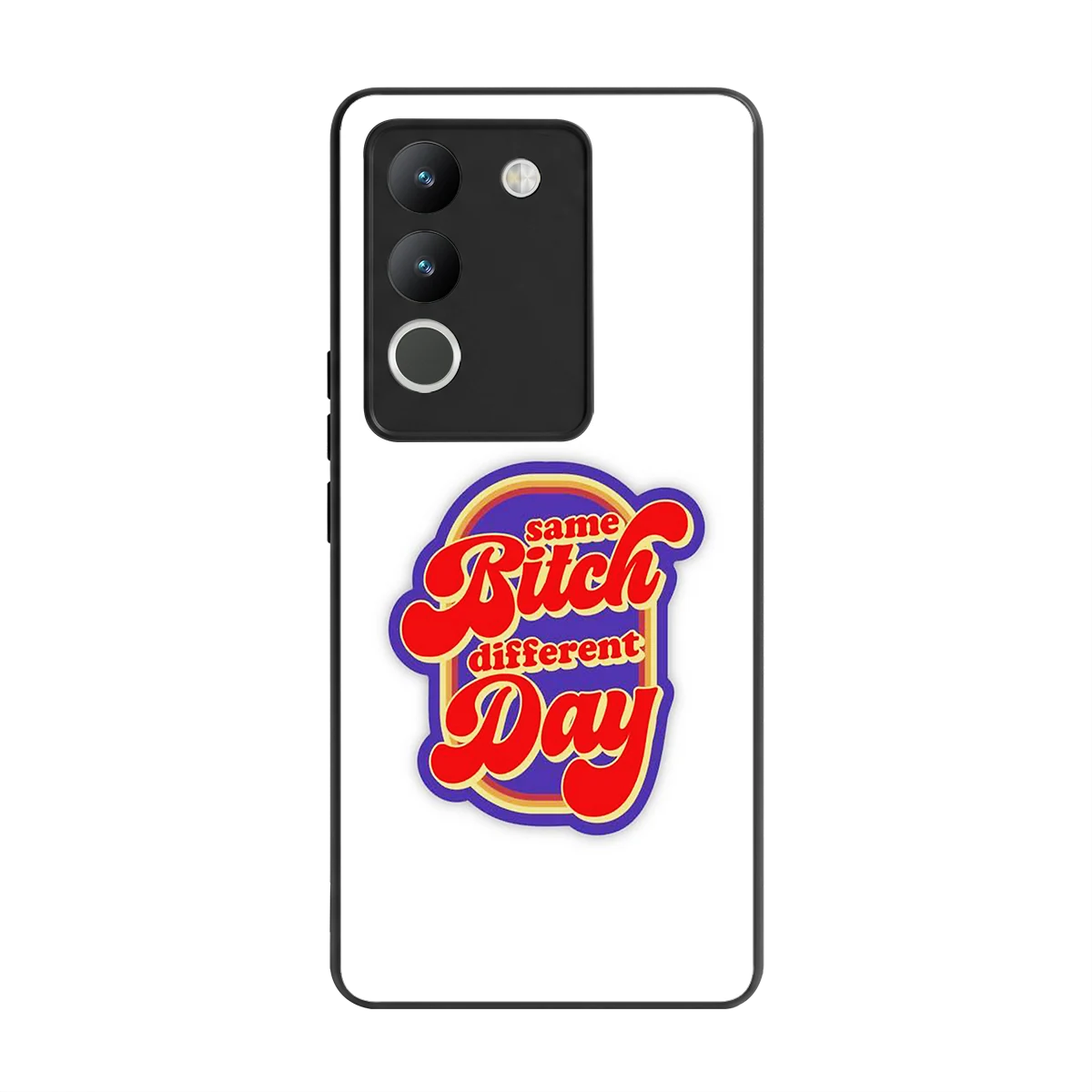 Sassy Mood back phone cover | glass case for vivo y200 5g