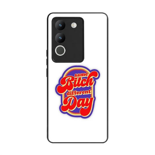 Sassy Mood back phone cover | glass case for vivo y200 5g