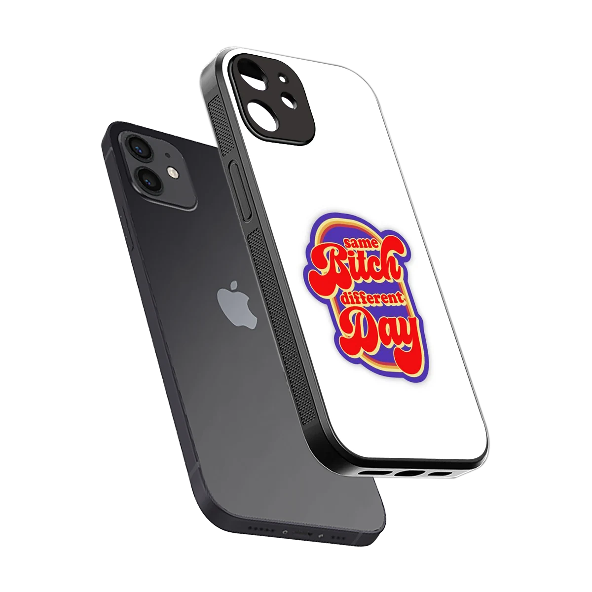 Sassy Mood sleek iphone 11 cover with tempered glass back and TPU edges
