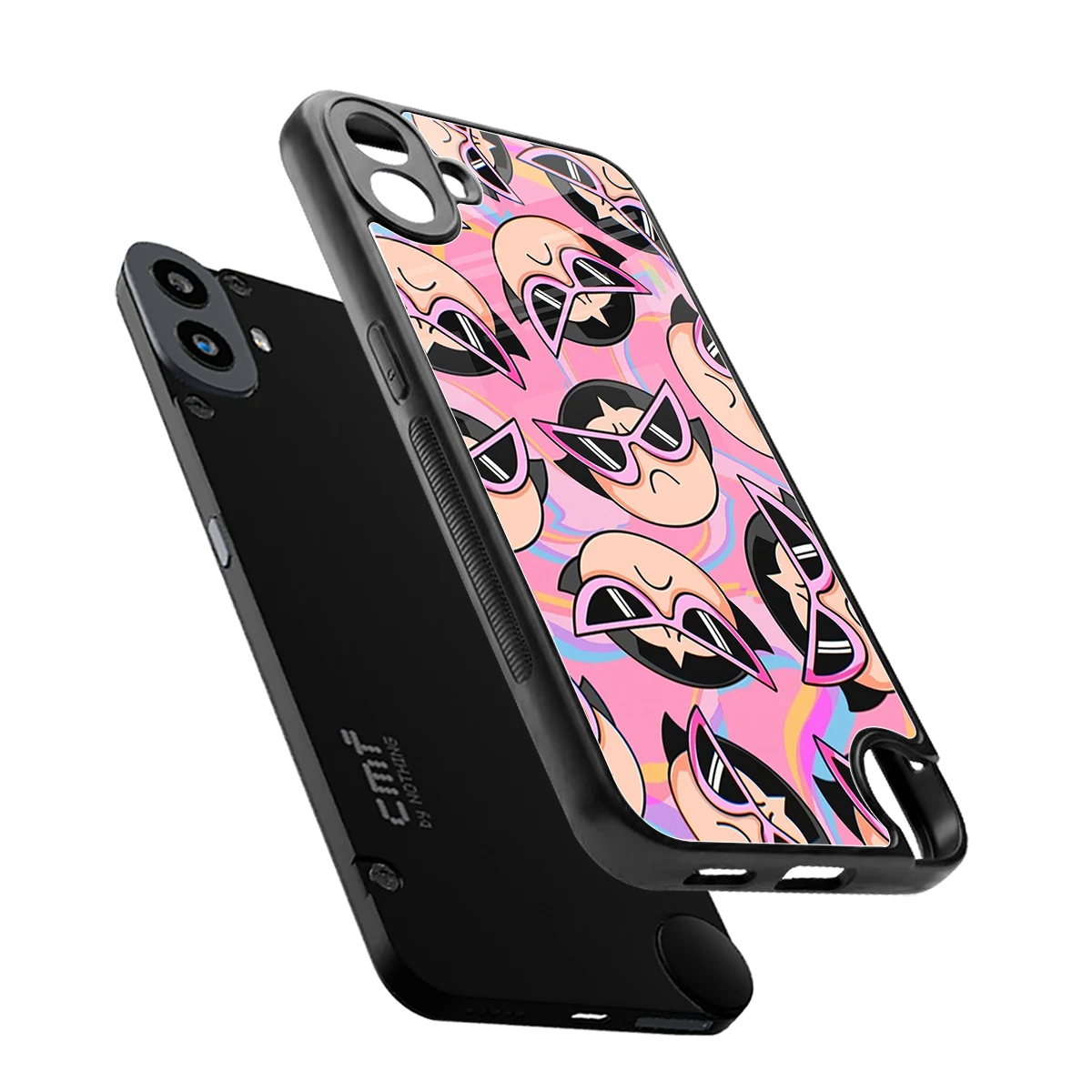 Sassy Squad sleek cmf nothing phone 1 cover with tempered glass back and TPU edges