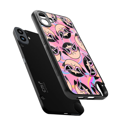 Sassy Squad sleek cmf nothing phone 1 cover with tempered glass back and TPU edges
