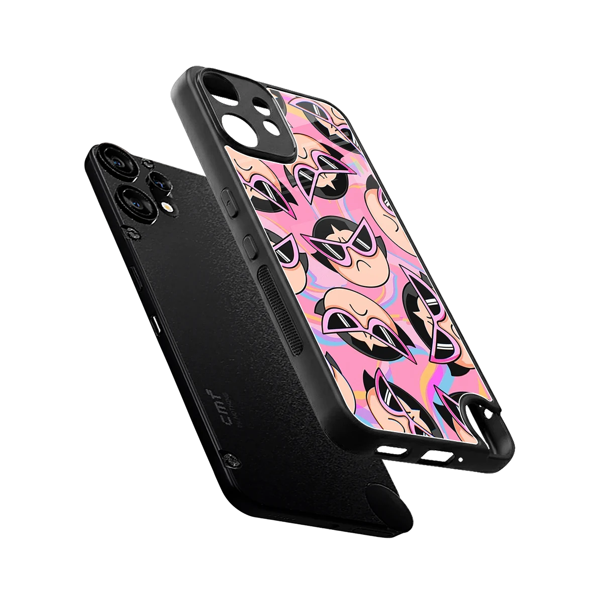 Sassy Squad sleek cmf nothing phone 2 pro cover with tempered glass back and TPU edges