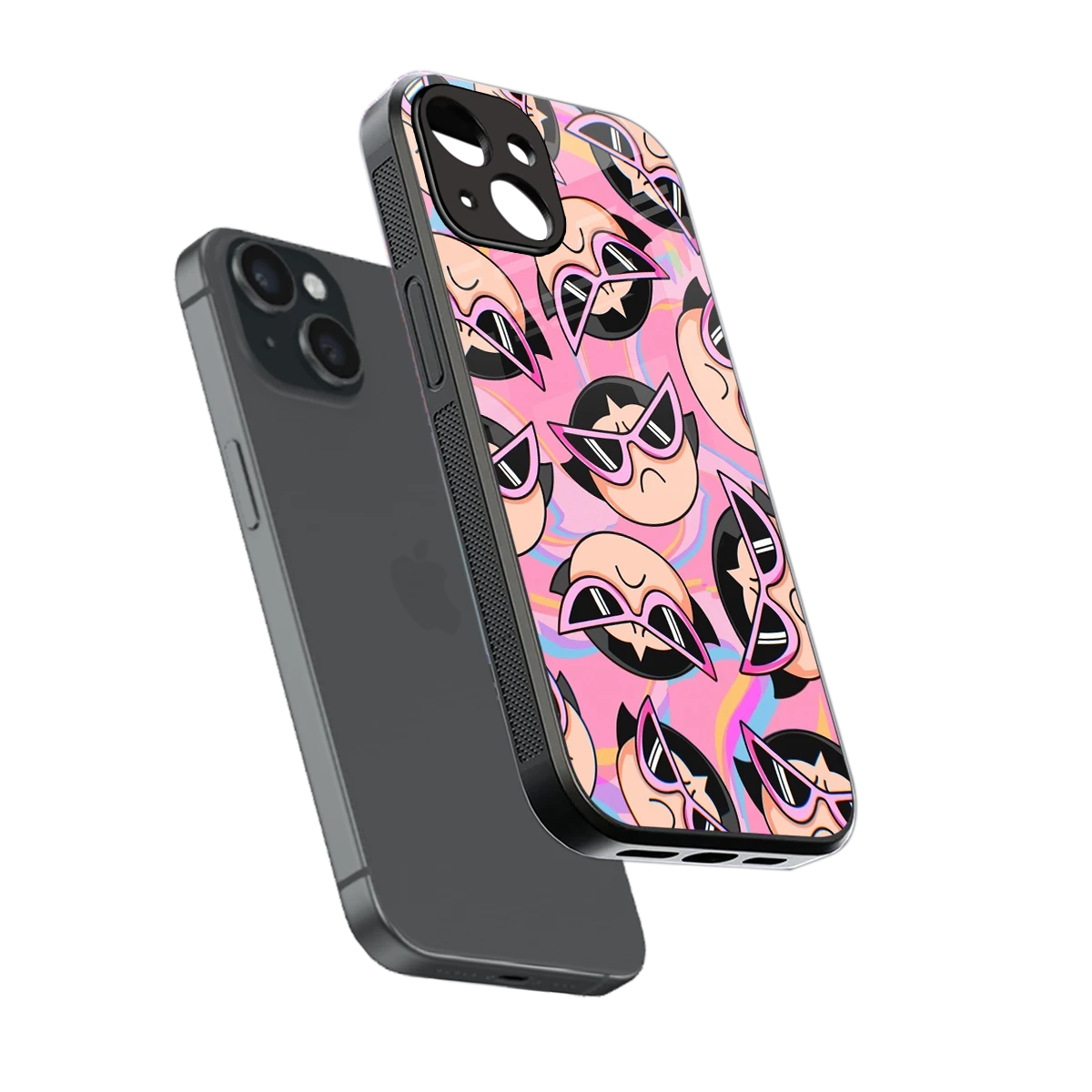 Sassy Squad sleek iphone 13 cover with tempered glass back and TPU edges