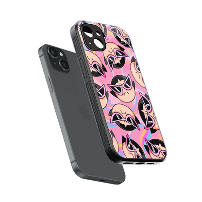 Sassy Squad sleek iphone 14 plus cover with tempered glass back and TPU edges