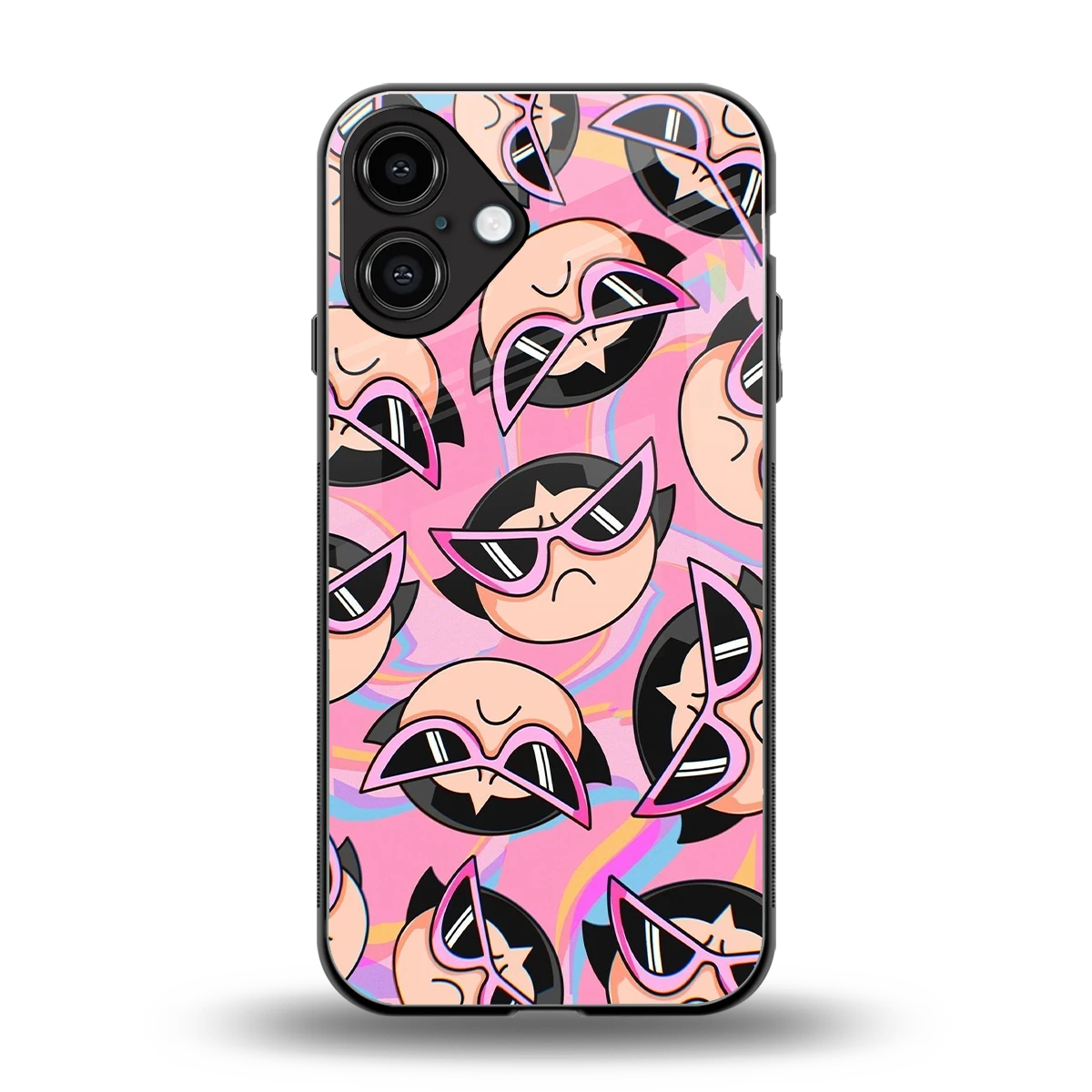 Sassy Squad back phone cover | glass case for iphone 16 plus